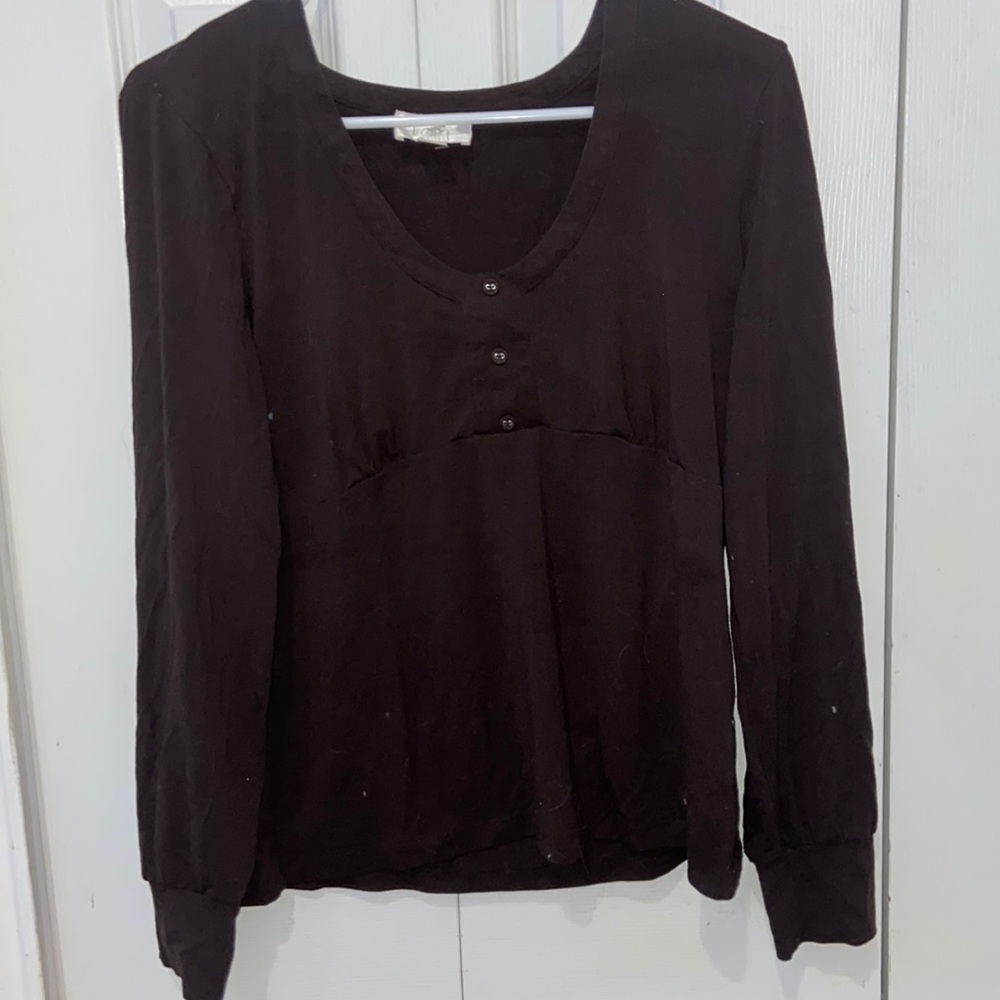 y2K Brown Button up